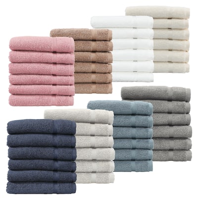 Authentic Hotel and Spa Omni Turkish Cotton Terry Washcloths (Set of 6)