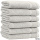 preview thumbnail 8 of 16, Authentic Hotel and Spa Omni Turkish Cotton Terry Washcloths (Set of 6) Grey