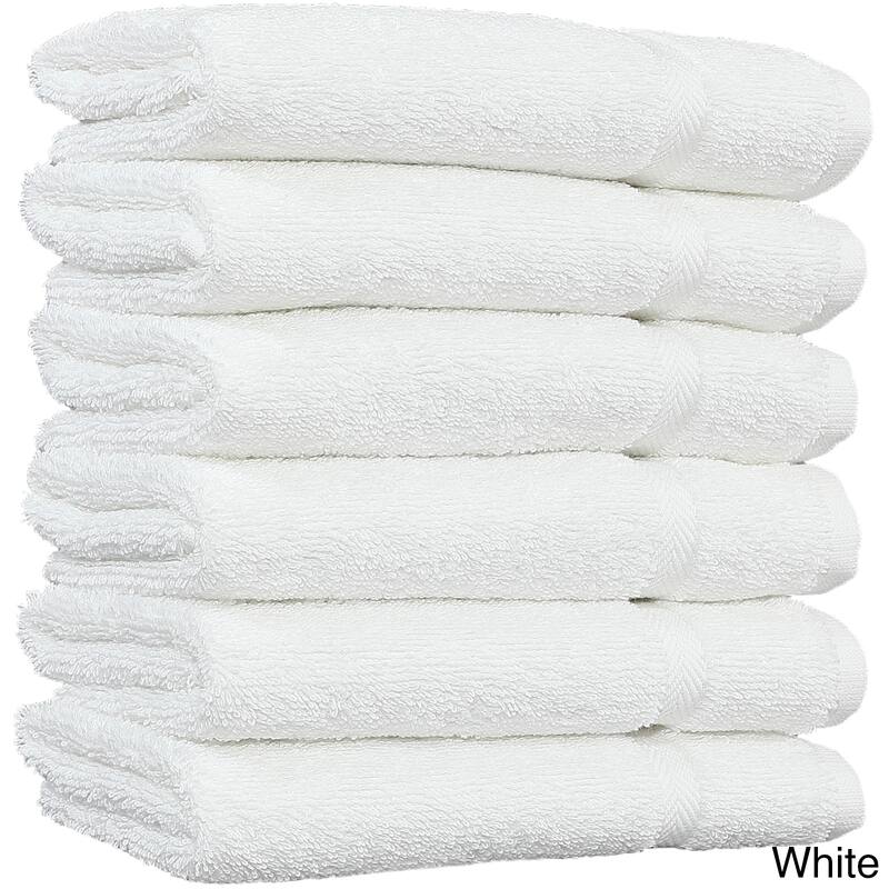 Authentic Hotel and Spa Omni Turkish Cotton Terry Washcloths (Set of 6)