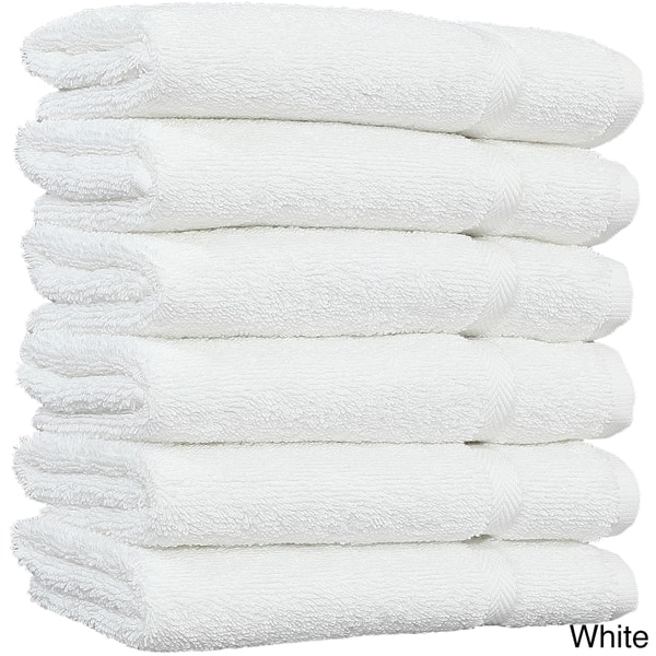 Authentic Hotel and Spa Omni Turkish Cotton Terry Washcloths (Set of 6) -  On Sale - Bed Bath & Beyond - 11090783