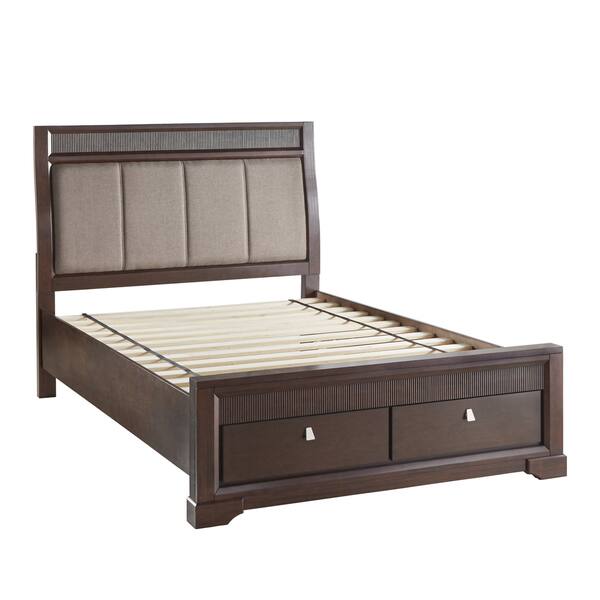 Shop Marquette Tufted Upholstered Headboard Storage Platform Bed