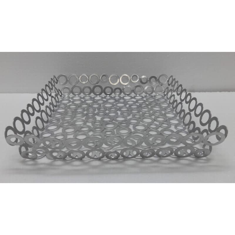 Vanilla Rings Square Basket 13.25 x 2.5 - Multi
