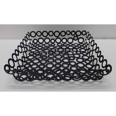 Vanilla Rings Square Basket 11.5 X 2.5
