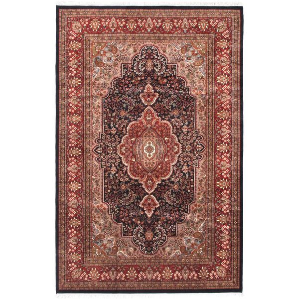 ecarpetgallery Kashmir Blue Wool Rug (6'2 x 9'5) - Overstock - 11093487