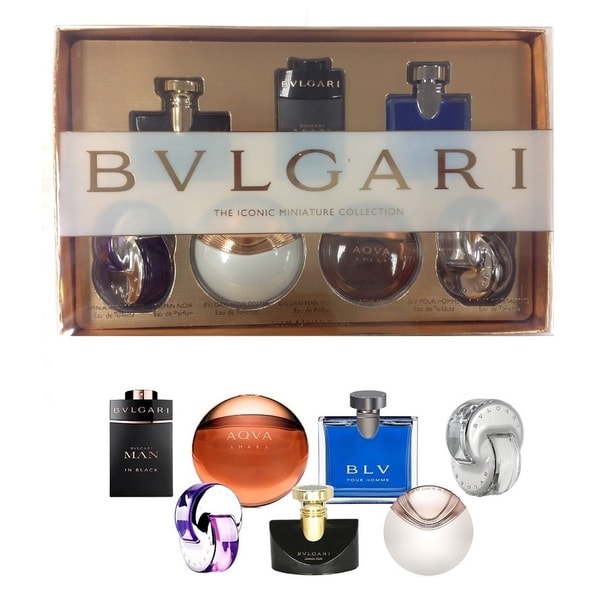 bvlgari 7 piece fragrance mini set