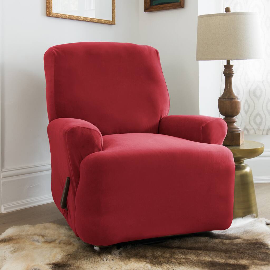 QuickCover Stretch Velvet Recliner Slipcover