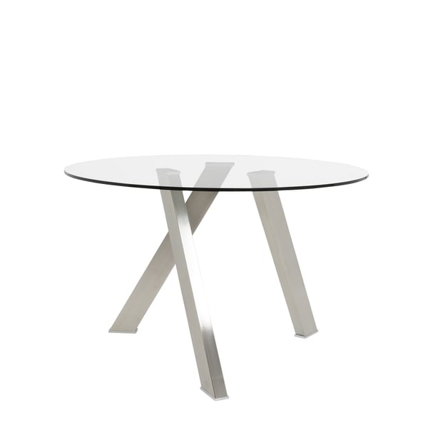 Frederick Brushed Stainless Steel Dining Table  Free Shipping Today 