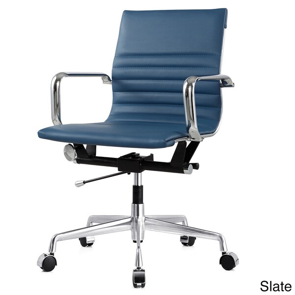 slate blue office chair