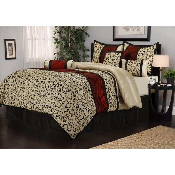 Shop Grand Avenue Cristy 7 Piece Bedding Comforter Set On Sale