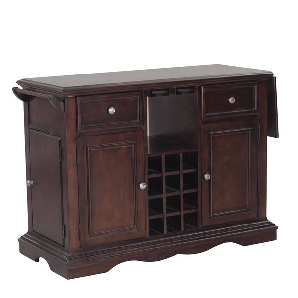 Powell Salem Dark Cherry Kitchen Island Overstock 11094195