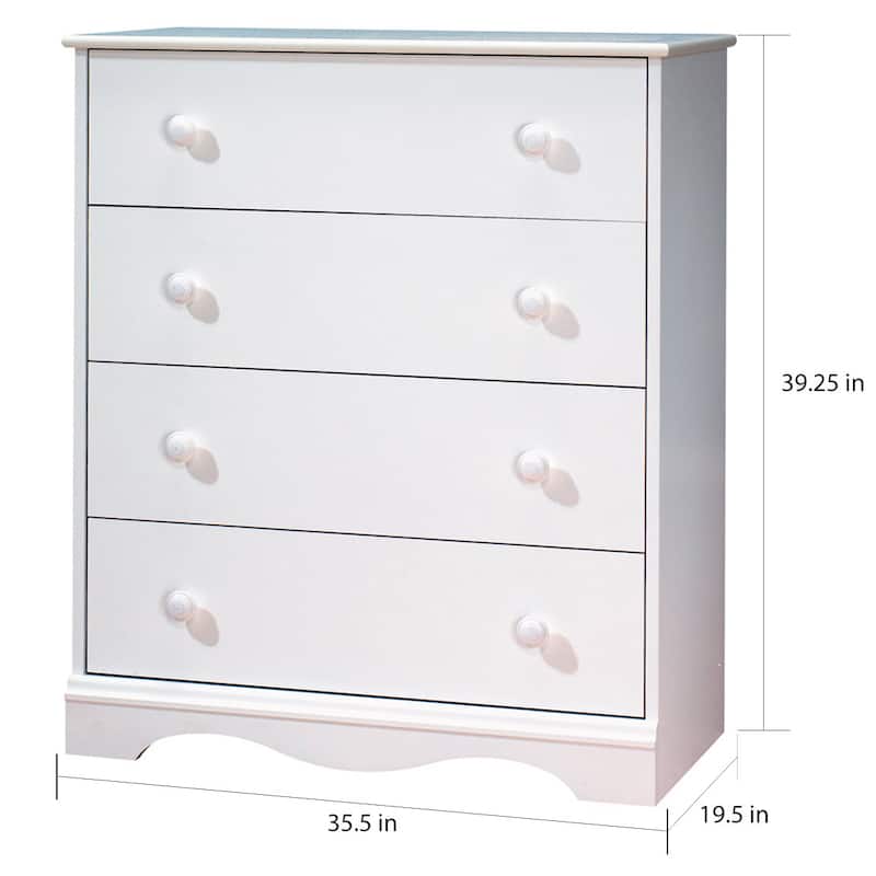 South Shore Heavenly Changing Table and 4-Drawer Chest Set