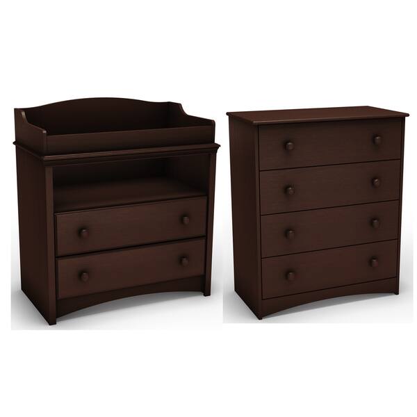 slide 2 of 3, South Shore Angel Changing Table and 4-Drawer Chest Set