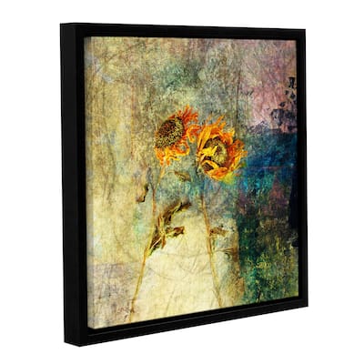 ArtWall Elena Ray 'Sunflowers' Gallery-wrapped Floater-framed Canvas - Multi