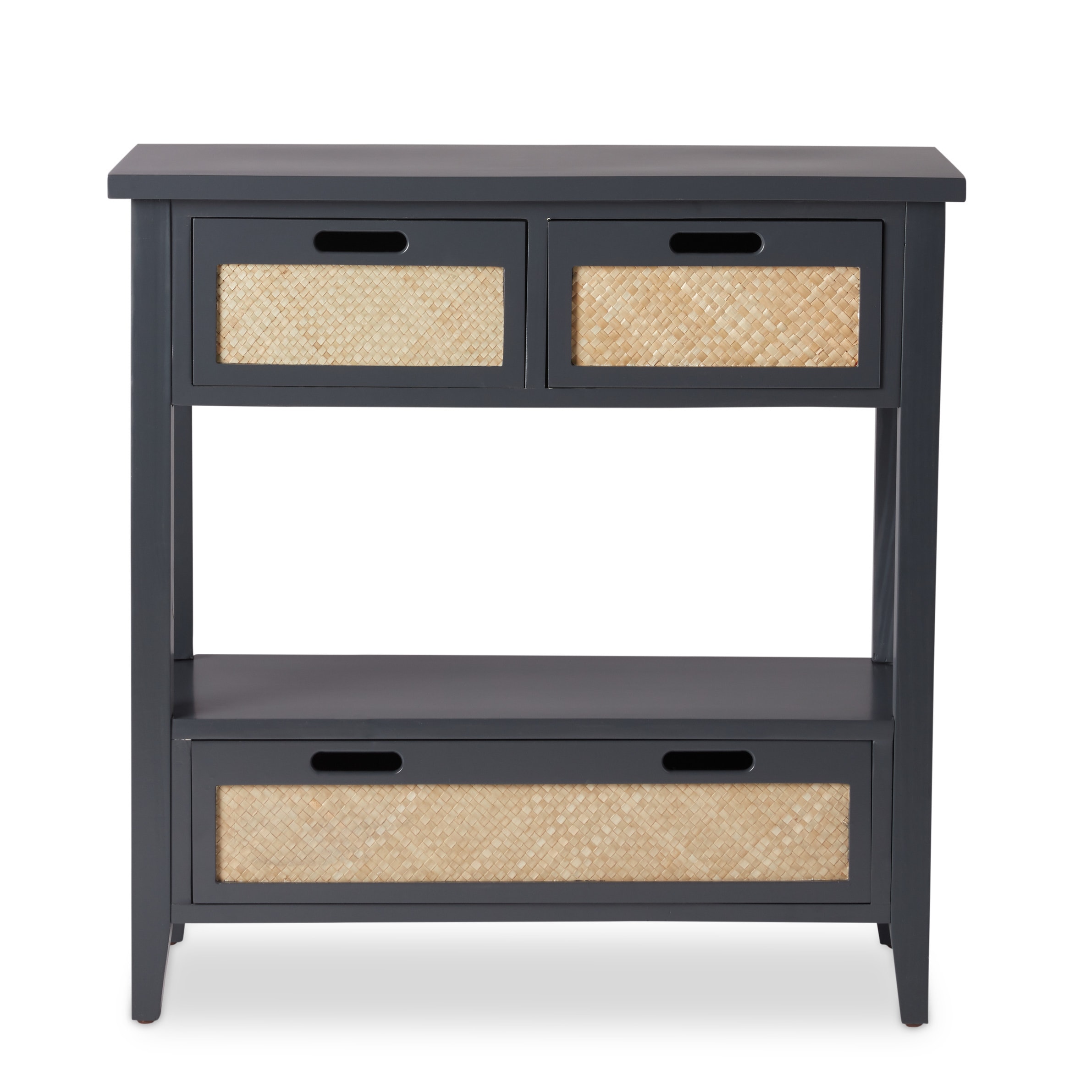 Shop The Gray Barn Romney Road Antiqued Console Sofa Table Charcoal Blue Overstock 11097270