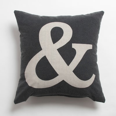 Ampersand Decorative Throw Pillow