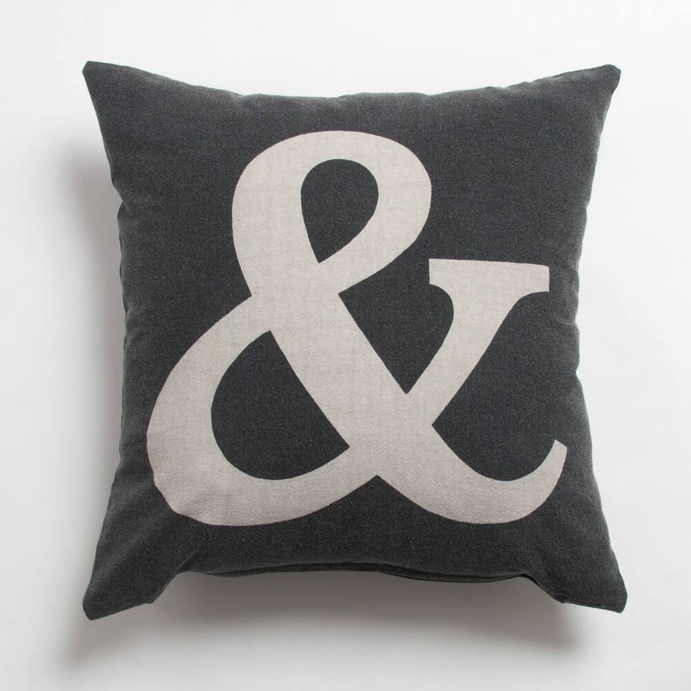 Ampersand Decorative Throw Pillow