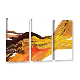 ArtWall Milen Tod 'Flow 2' 3 Piece Gallery-wrapped Canvas Set ...