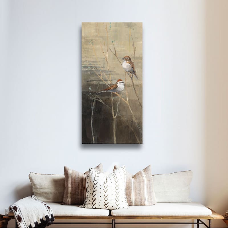 ArtWall Avery Tillmon's Sparrows At Dusk, Gallery Wrapped Canvas