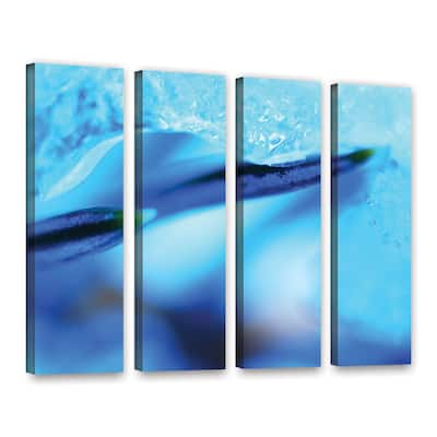 ArtWall Sydney Schardt's Blue Ice Floe, 4 Piece Gallery Wrapped Canvas Set - Multi