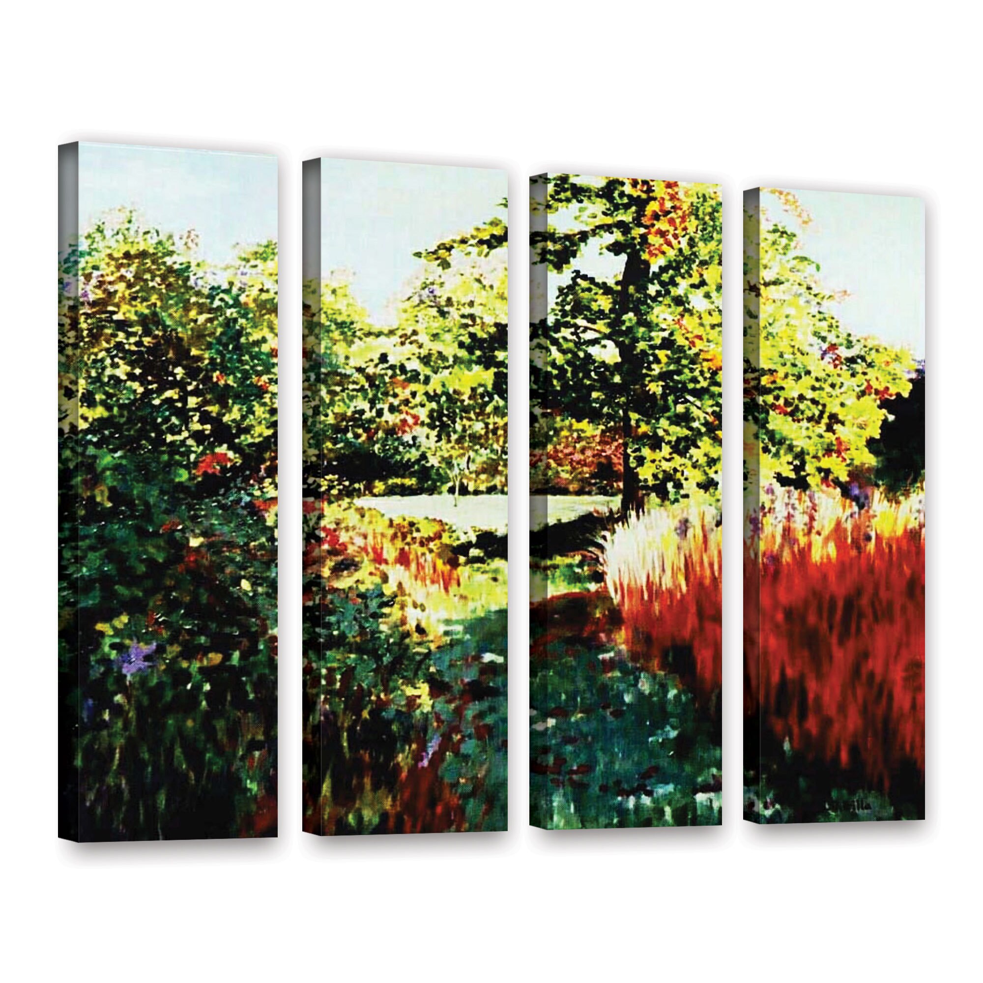 ArtWall Sylvia Shirilla's Impression Path, 4 Piece Gallery Extra Large ...