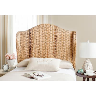 SAFAVIEH Nadine Natural Woven Wingback Headboard (Twin)