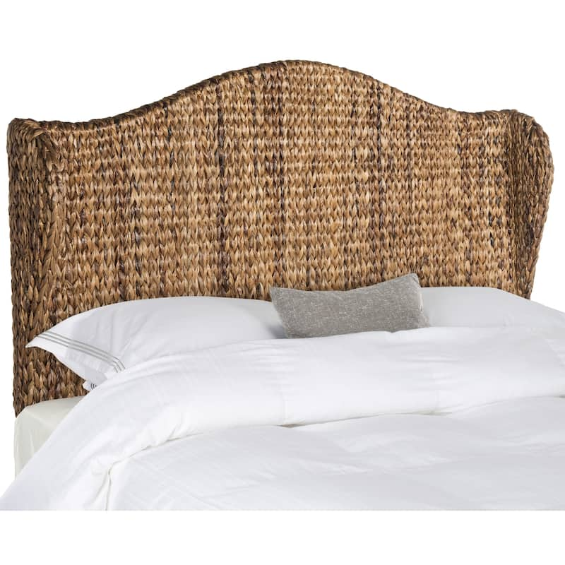 SAFAVIEH Nadine Brown Woven Wingback Headboard (Full)