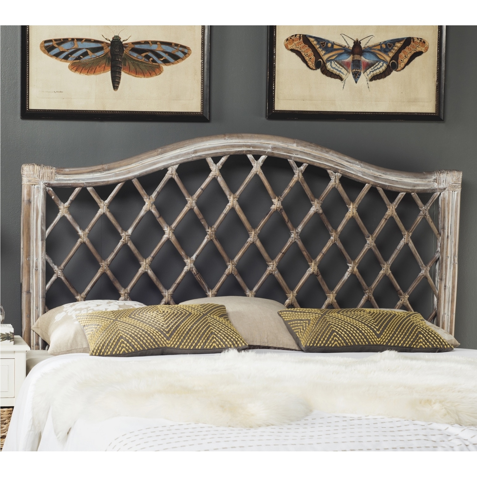 Full size online wicker headboard