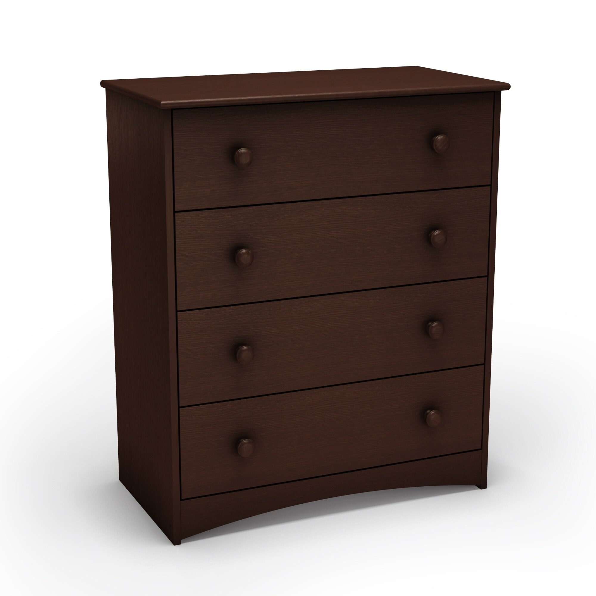4 Drawer Modern Dresser Chest Clothes Storage Wood Furniture Espresso Home