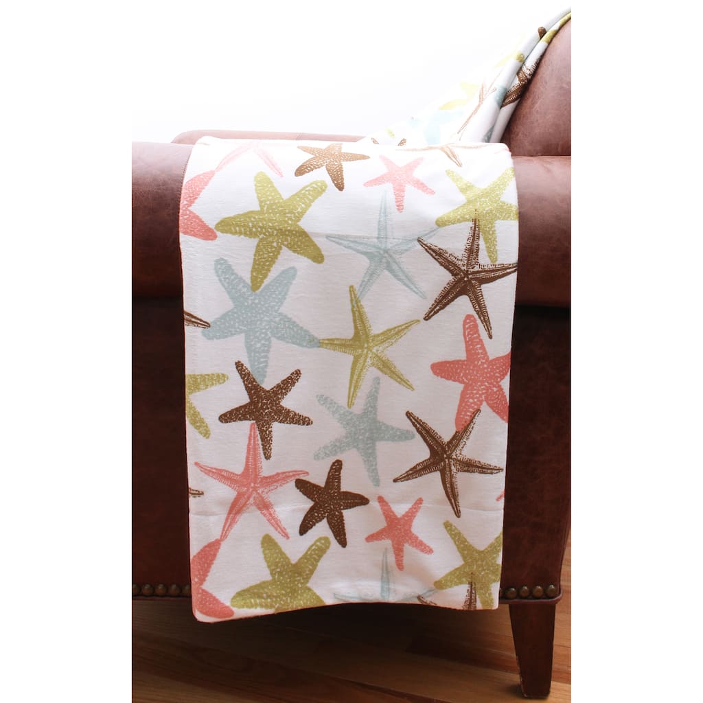 Thro by Marlo Lorenz Atlantis Starfish Microplush Throw Blanket