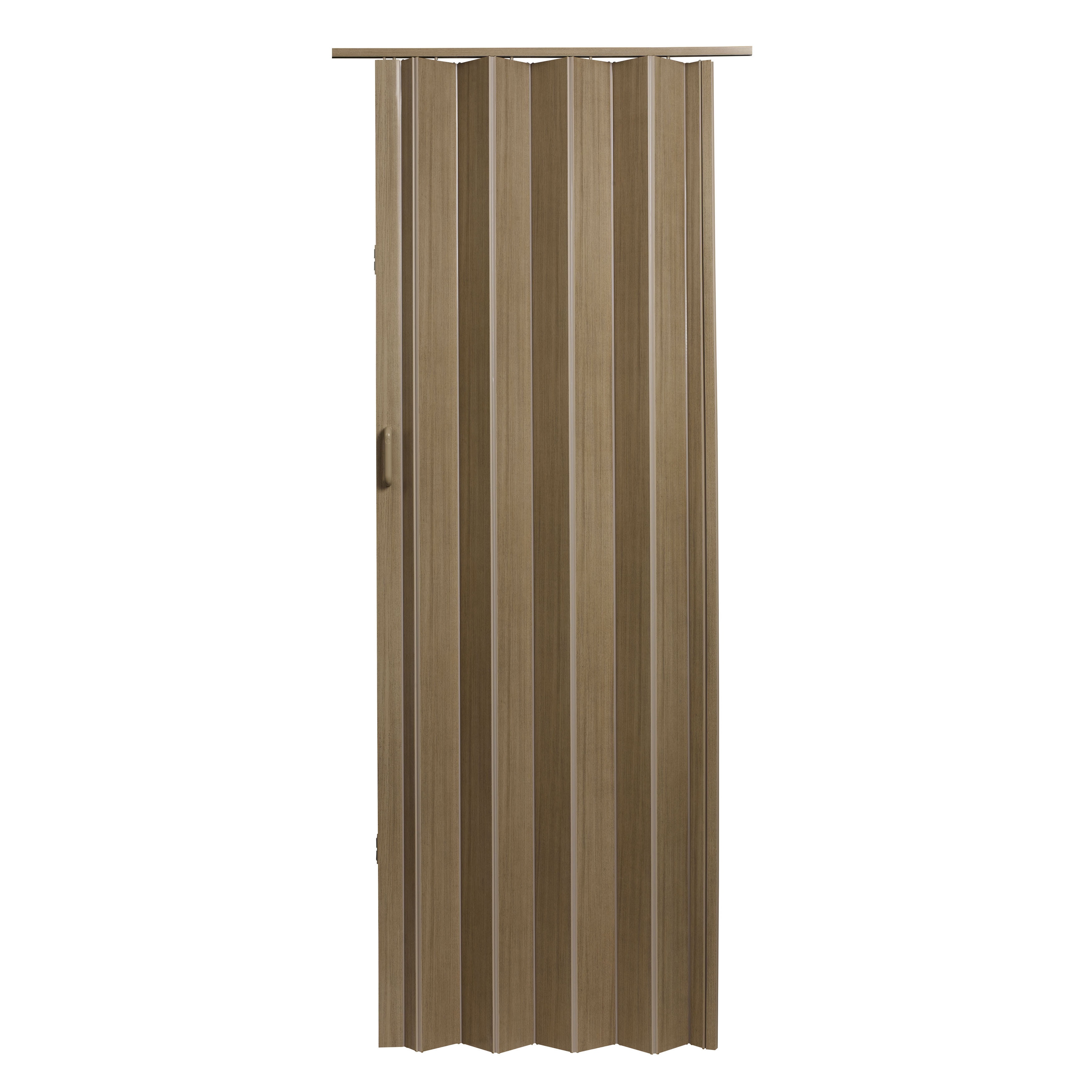 Oakmont Nutmeg PVC Folding Closet Door Accordion Door 36 x 80