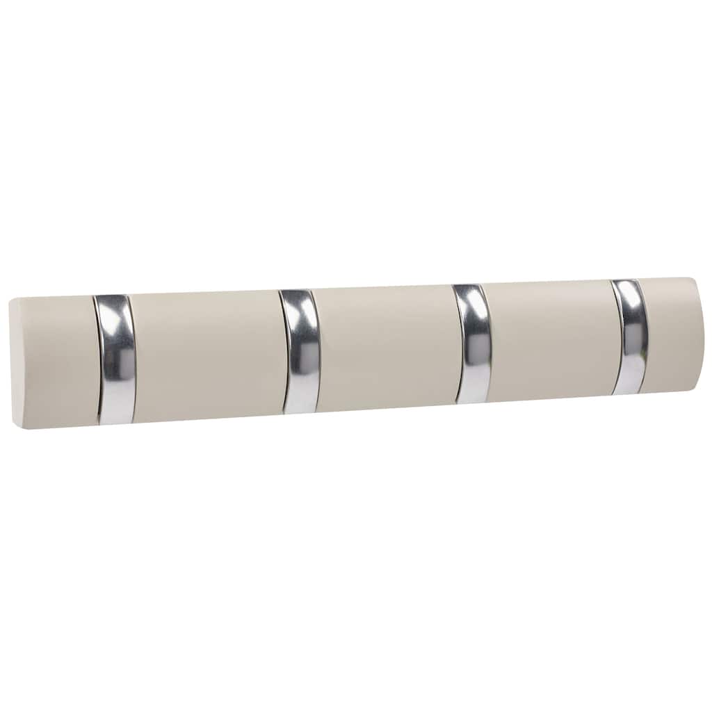 Coat HIdeaway Round Hanger White 4 Hooks