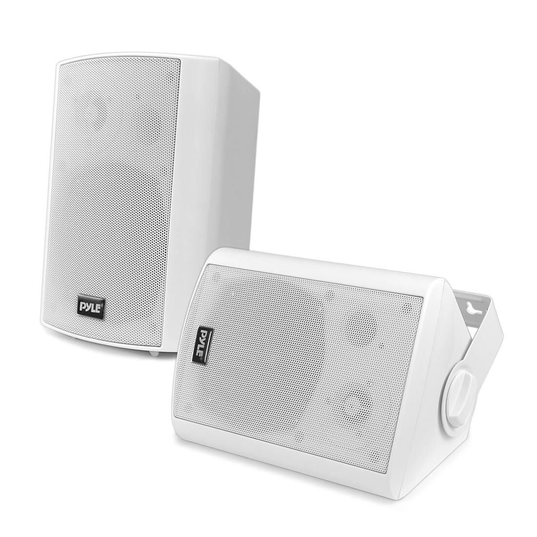 Pair White New Pyle Waterproof Bluetooth 5.25/'/' Indoor//Outdoor Speakers 600W