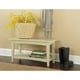 preview thumbnail 6 of 4, Copper Grove Daintree Wood Entryway Bench with Shelf