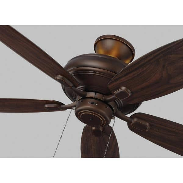 Shop Monte Carlo Centro Max Uplight 5 Blade Roman Bronze Ceiling