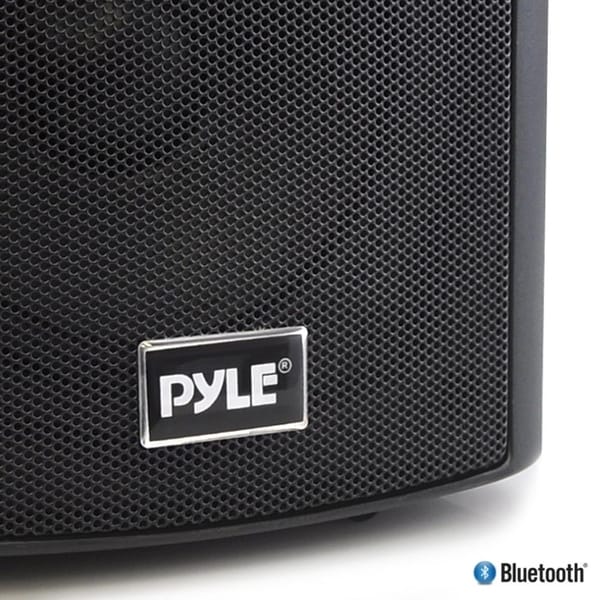 6.5 Indoor//Outdoor Pyle PDWR62BTBK Wall Mount Waterproof /& Bluetooth Speakers