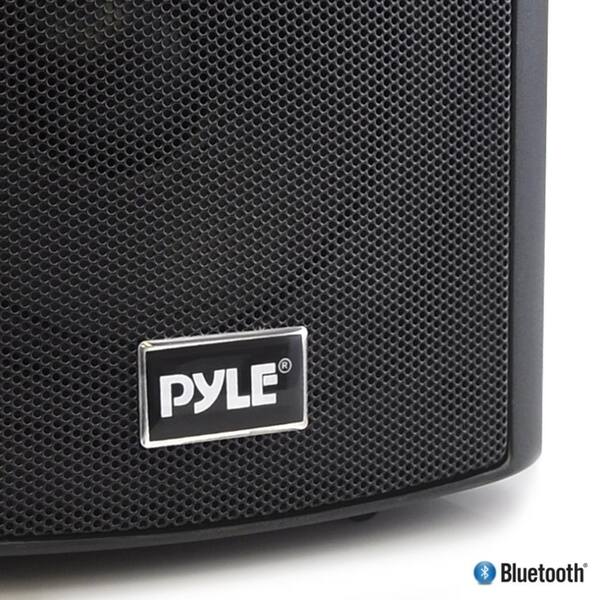 Shop Pyle Pdwr62btbk Wall Mount Waterproof And Bluetooth Black 6 5 Inch Indoor Outdoor Speaker System Overstock 11100677