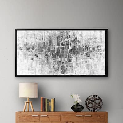 ArtWall Susanna Shaposhnikova's Black And White, Gallery Wrapped Floater-framed Canvas