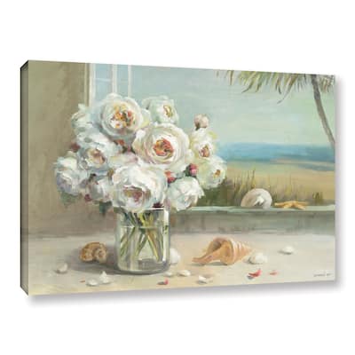 Copper Grove Danhui Nai's 'Coastal Roses' Gallery Wrapped Canvas