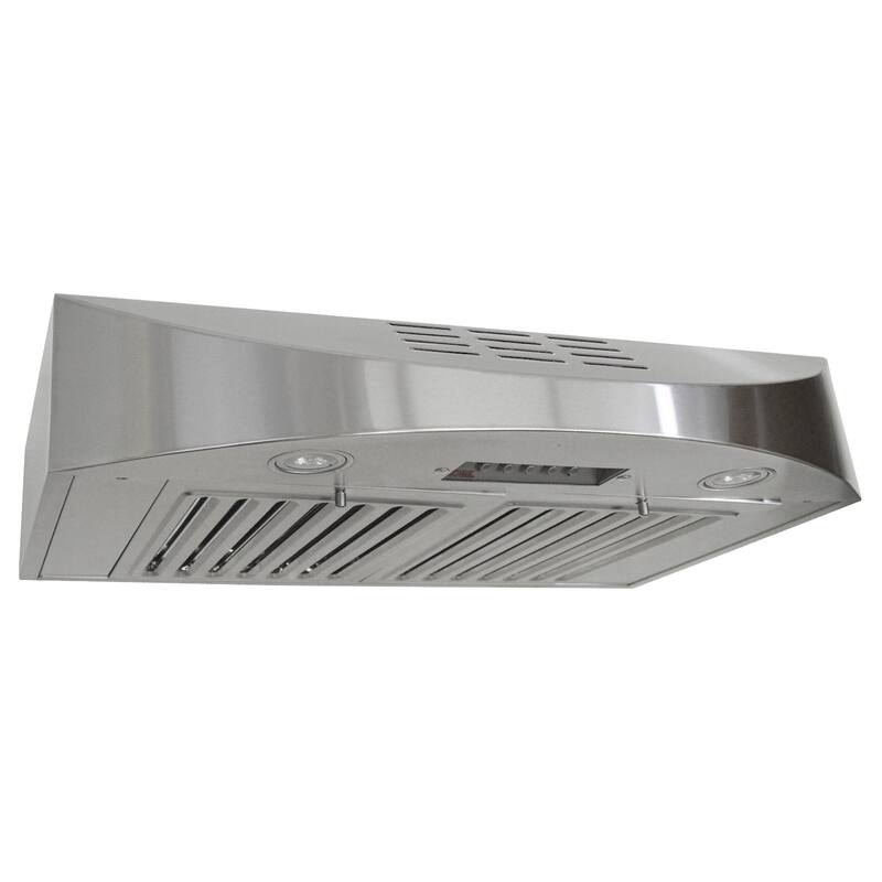 KOBE CHX3830SQBD3 Brillia 30inch Under Range Hood, with 3speed, 400 CFM, LED Lights