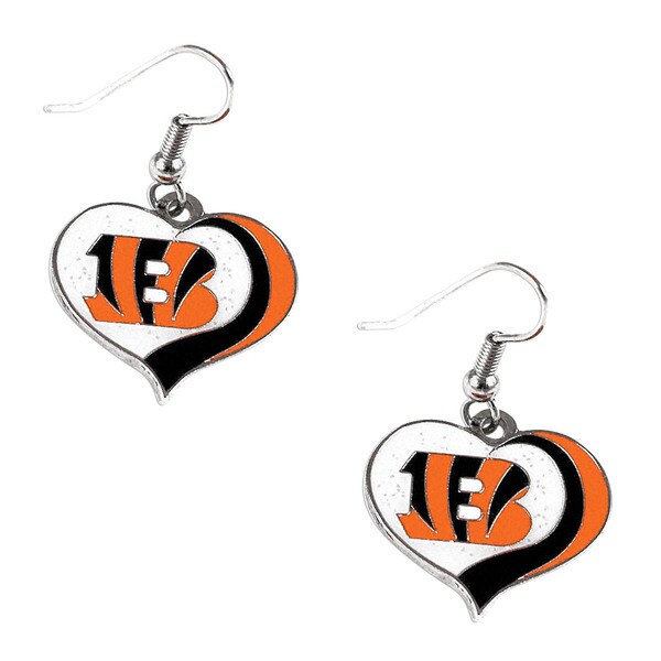 Nfl Cincinnati Bengals Glitter Heart Earring Swirl Charm Set Free Nfl Cincinnati Bengals Glitter Heart Earring Swirl Charm Set