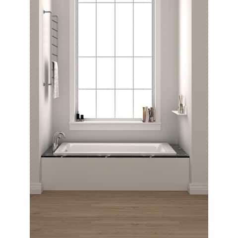 Fine Fixtures 36-inch x 72 inch Soaking Drop in or Alcove Bathtub