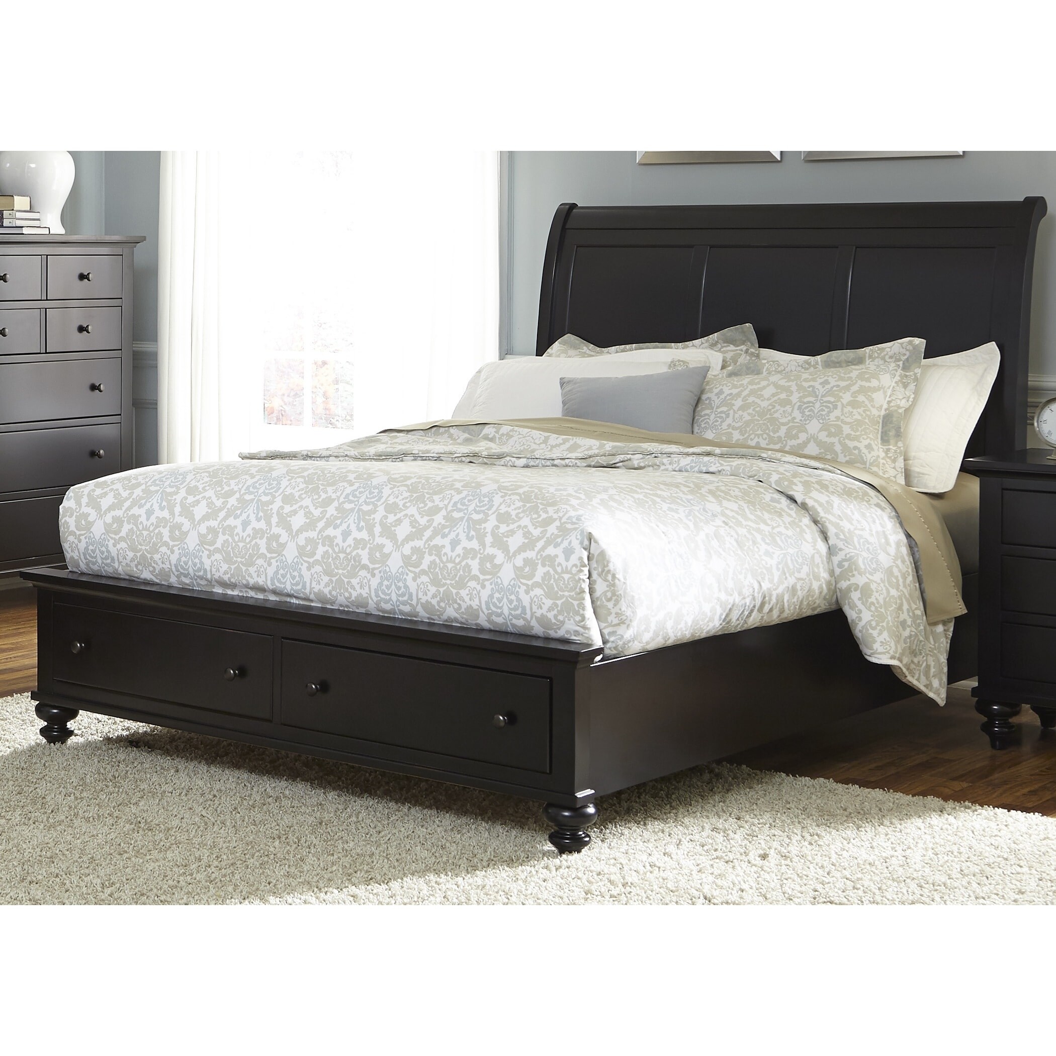 Hamilton Iii Black Cottage Storage Sleighbed Free Shipping On Hamilton Iii Black Cottage Storage Sleighbed Free Shipping On Orders Over 45 11101578