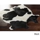 preview thumbnail 4 of 17, Hand Crafted Balanchine Hair On Hide Area Rug Black - 5' x 6' Hide-Shaped