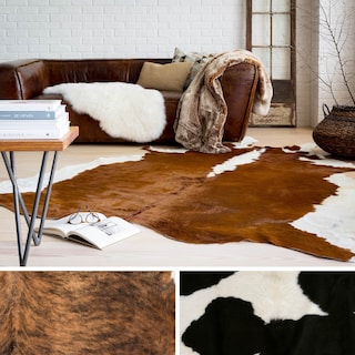 Hand Crafted Balanchine Hair On Hide Area Rug