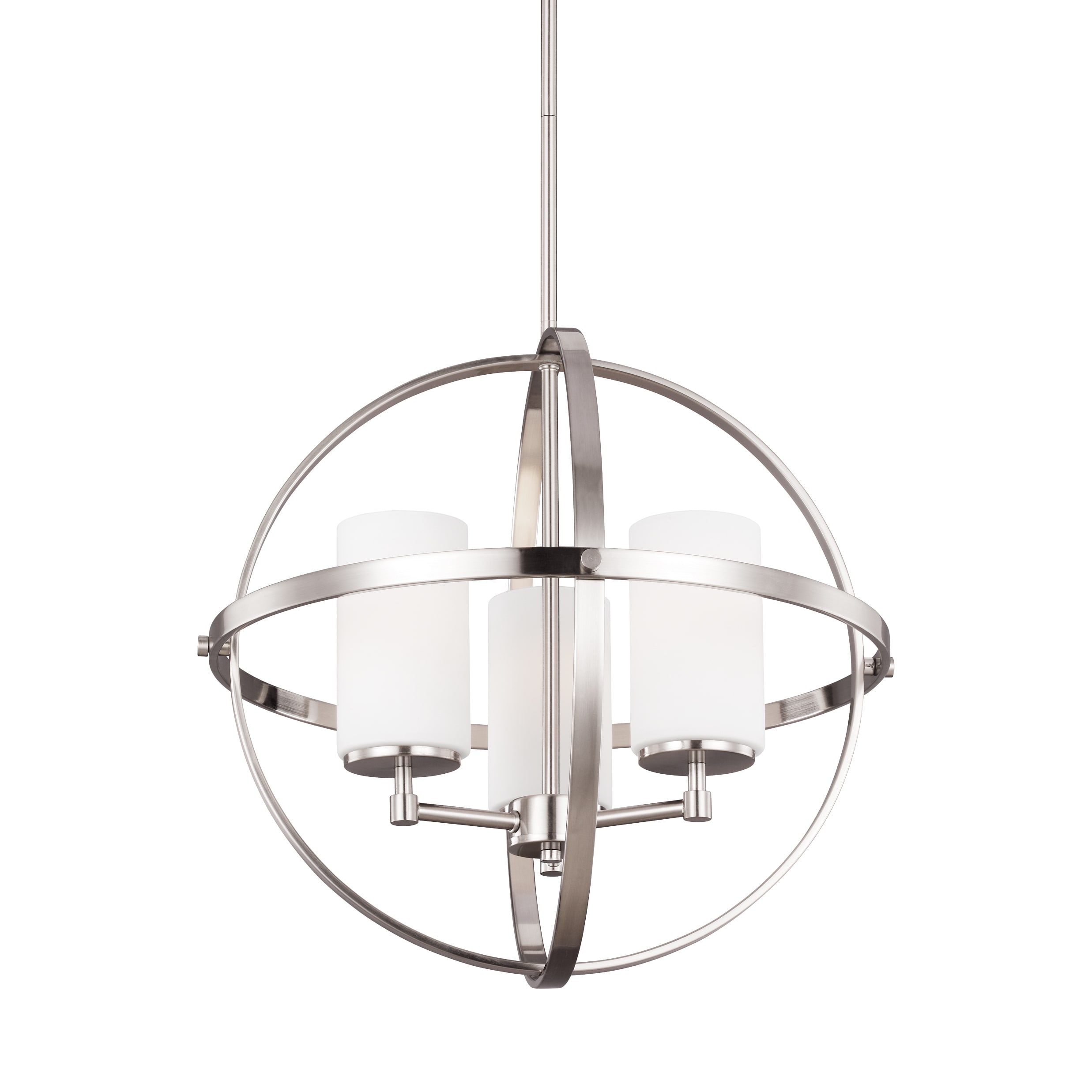 Sea Gull Alturas 3 Lights Brushed Nickel Chandelier (Three Light Chandelier Brushed Nickel) - Chandeliers For Bedrooms by Overstock.com