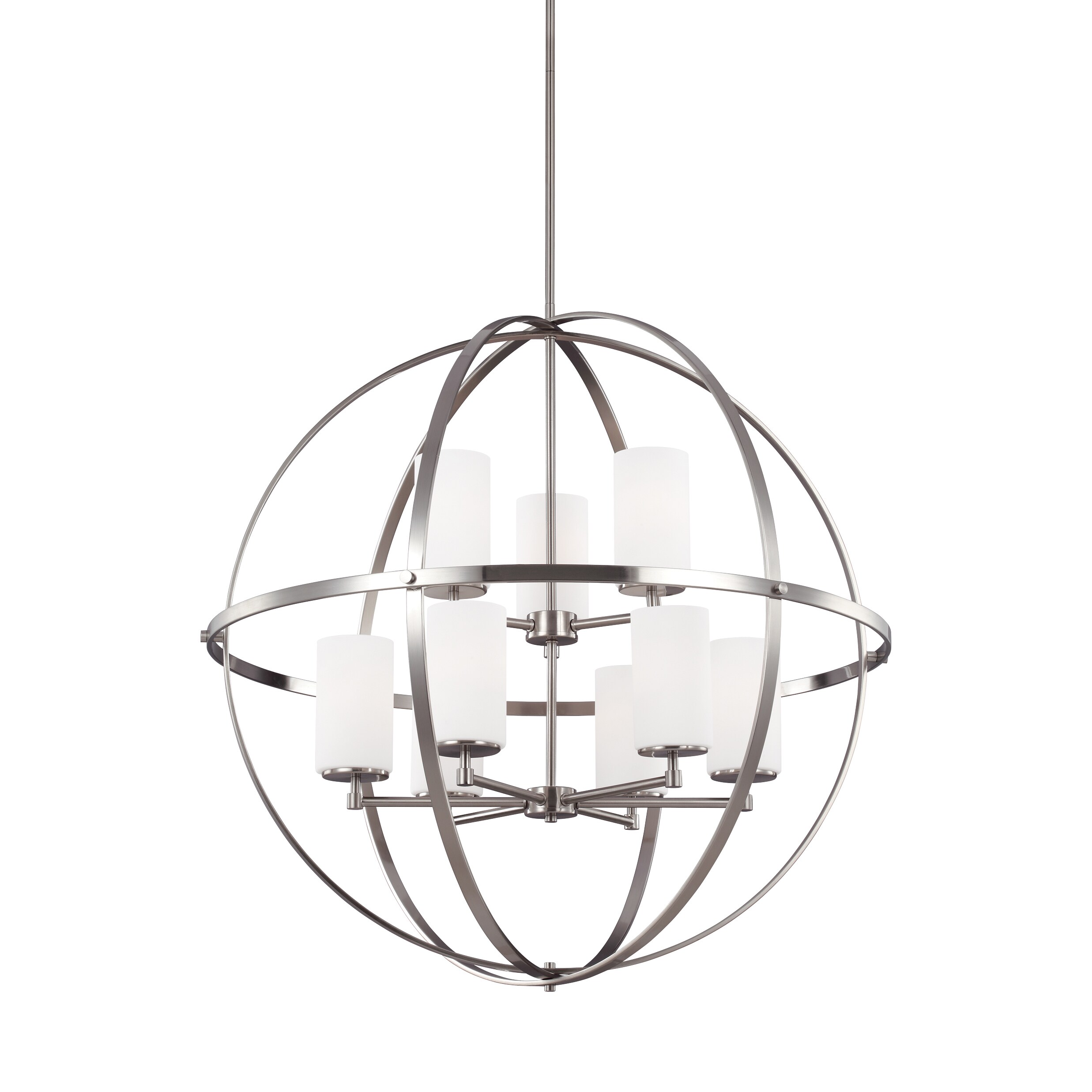 Sea Gull Alturas 9 Lights Brushed Nickel Chandelier (Nine Light Chandelier Brushed Nickel) - Chandeliers For Bedrooms by Overstock.com