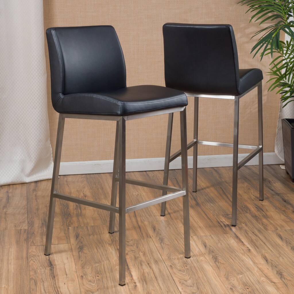 Vasos 30-inch Bonded Leather Barstool (Set of 2) by Christopher Knight Home