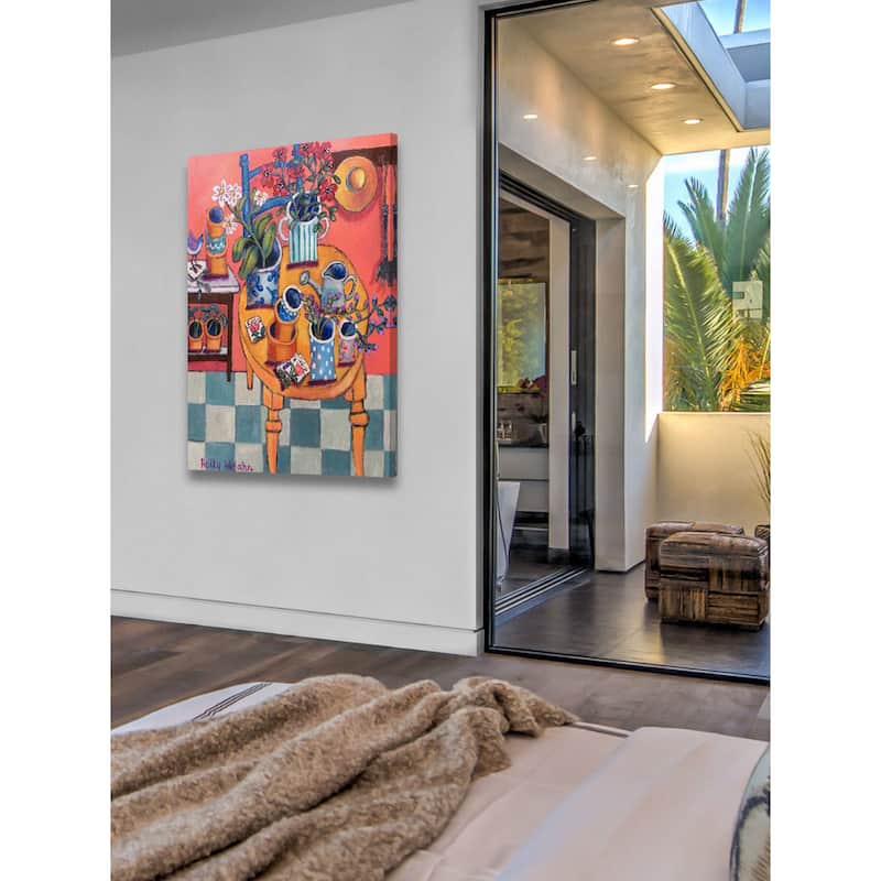 Marmont Hill - A Happy Garden Room Painting Print on Canvas - Multi-Color