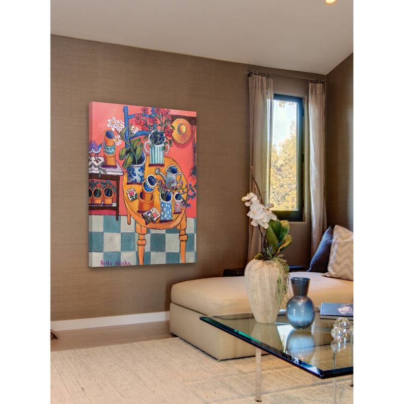 Marmont Hill - A Happy Garden Room Painting Print on Canvas - Multi-Color