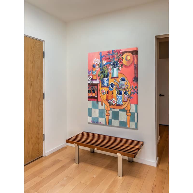 Marmont Hill - A Happy Garden Room Painting Print on Canvas - Multi-Color